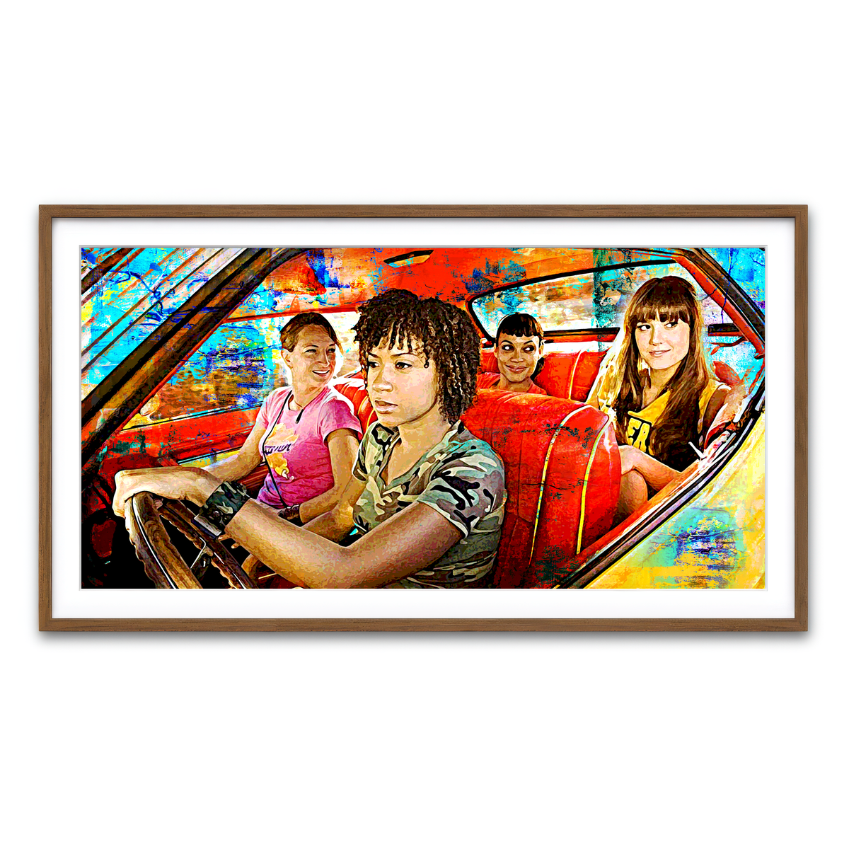 Framed Print 2x1 Walnut