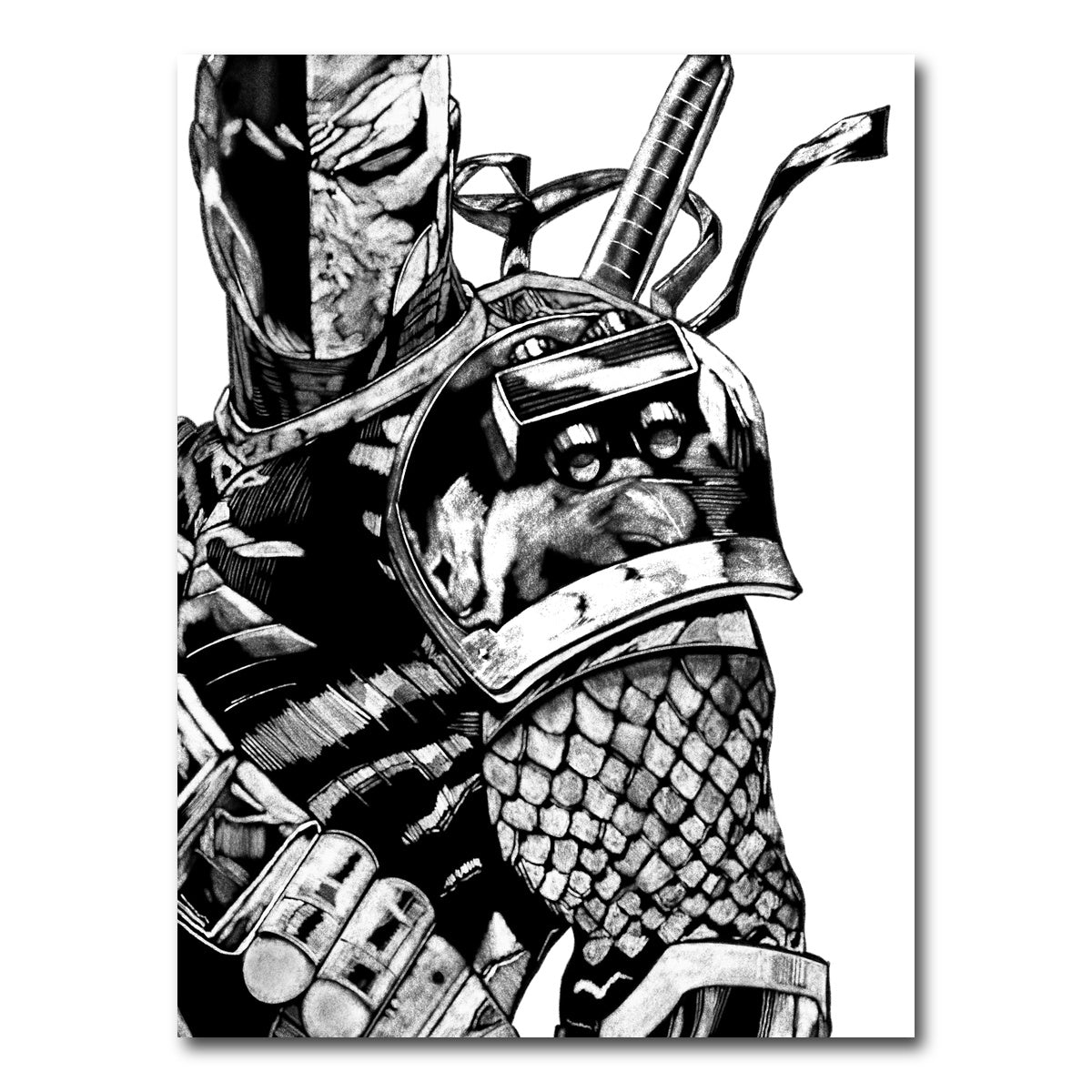 AUTO-MOCKUP WHITE | Deathstroke | 1 Piece | Gallery Wrap Canvas | group=3x4