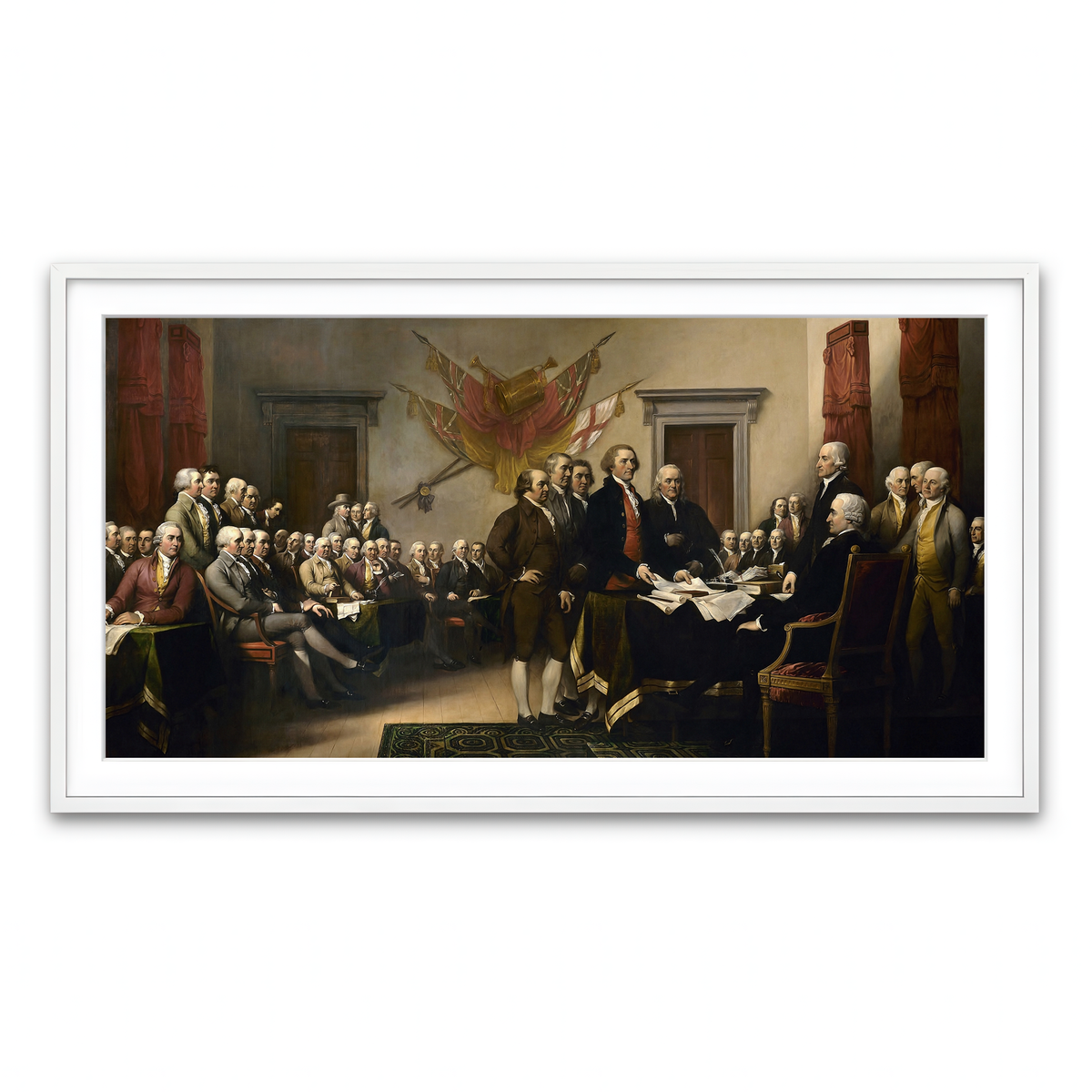 Framed Print 2x1 White