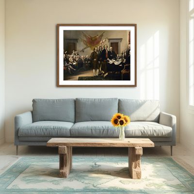 AUTO-MOCKUP ROOM | Declaration of Independence Wall Art
