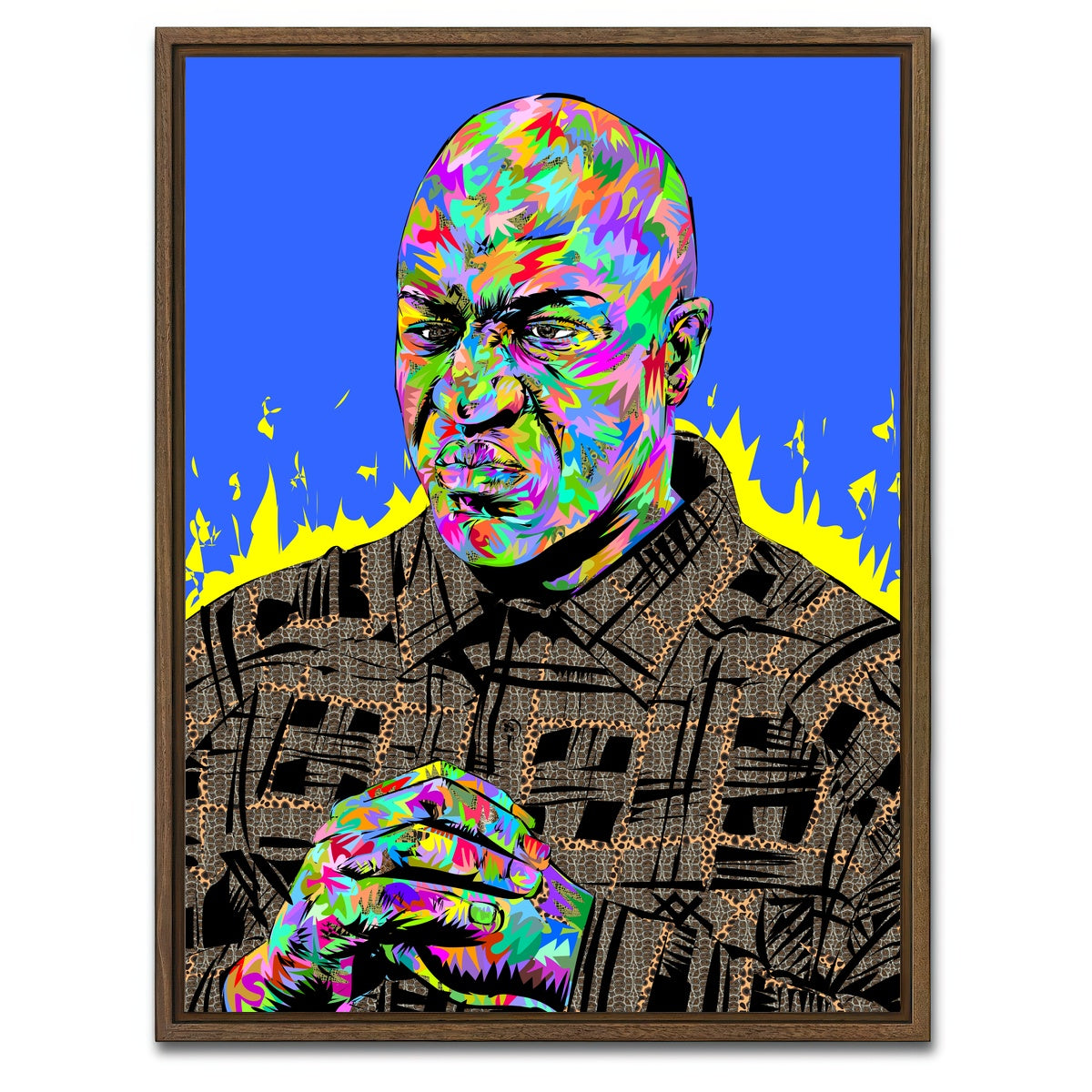 AUTO-MOCKUP WHITE | Deebo RIP | 1 Piece | Walnut Framed Canvas | group=3x4