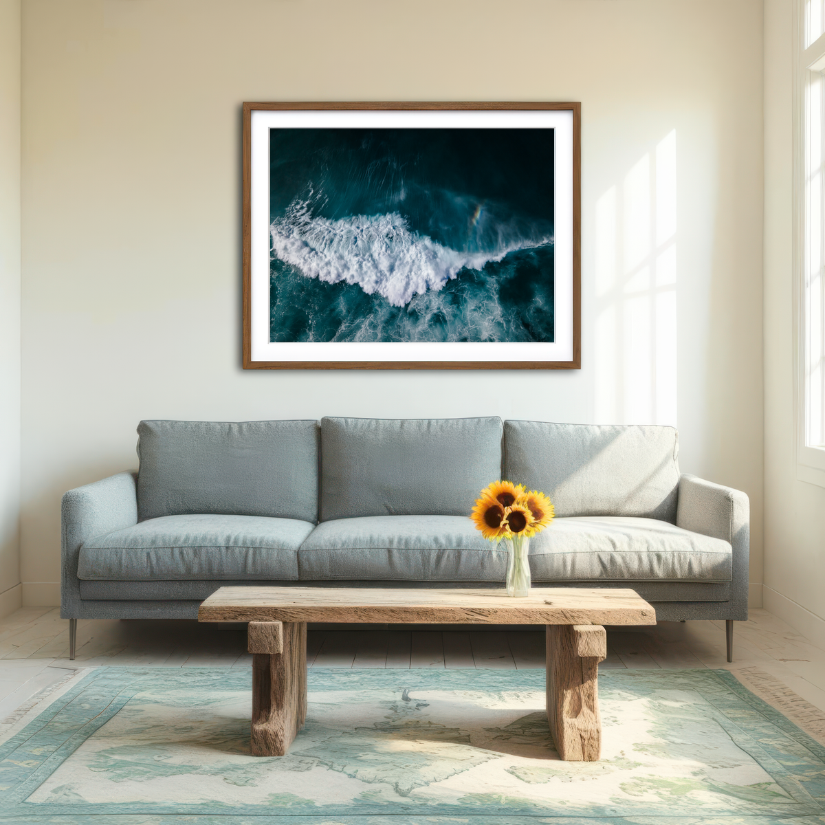 AUTO-MOCKUP ROOM | Deep Blues Wall Art