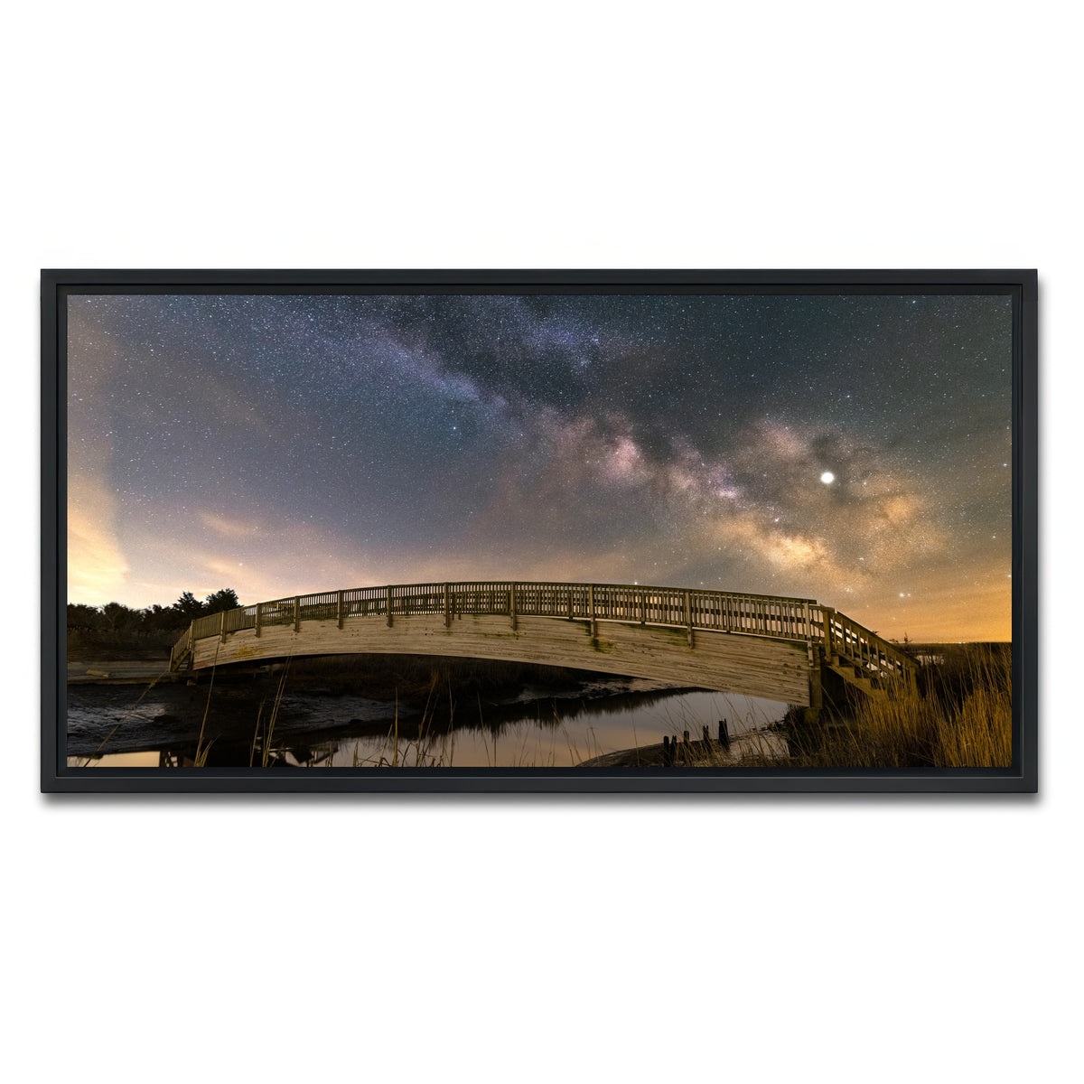 AUTO-MOCKUP WHITE | Deep Space | 1 Piece | Black Framed Canvas | group=2x1