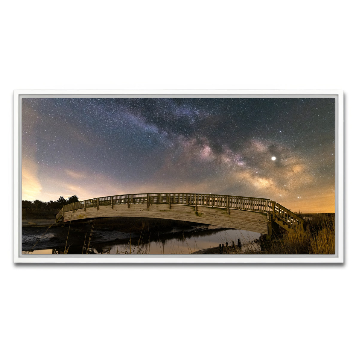 AUTO-MOCKUP WHITE | Deep Space | 1 Piece | White Framed Canvas | group=2x1