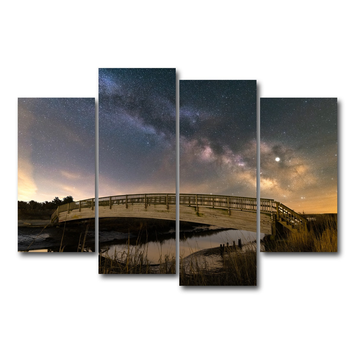 AUTO-MOCKUP WHITE | Deep Space | 4 Piece | Gallery Wrap Canvas | group=4_short