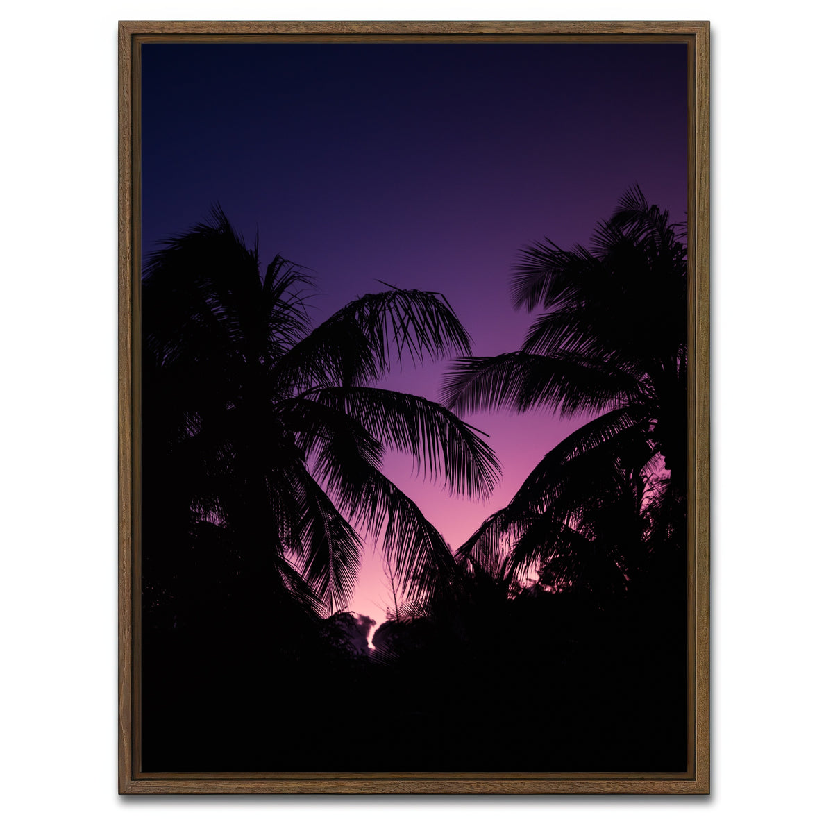 AUTO-MOCKUP WHITE | Deep Sunset | 1 Piece | Walnut Framed Canvas | group=3x4