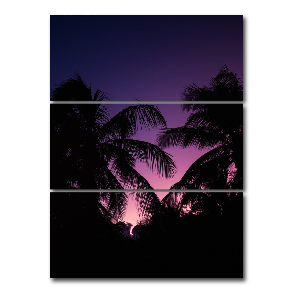 AUTO-MOCKUP WHITE | Deep Sunset | 3 Piece | Gallery Wrap Canvas | group=8x18_stacked