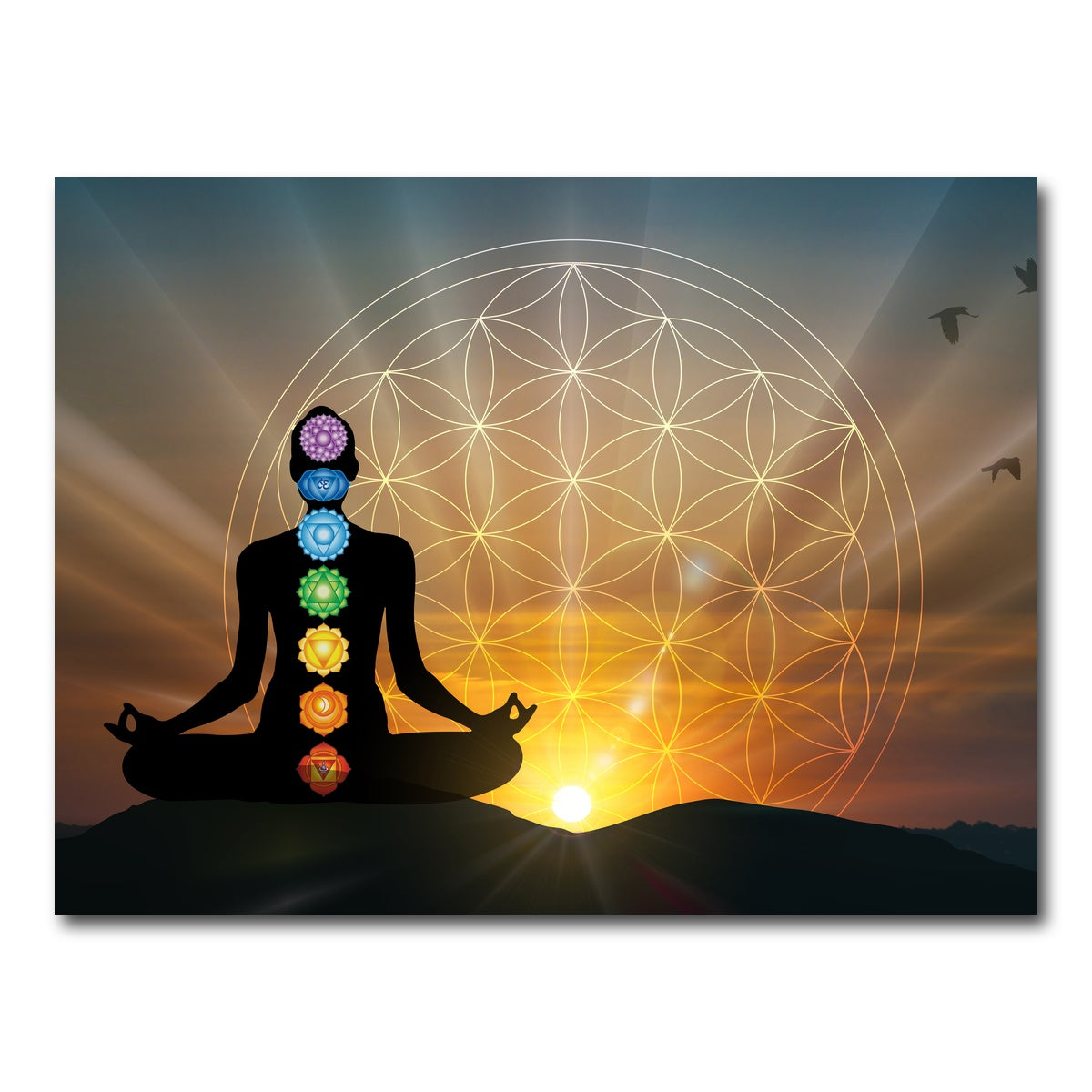 AUTO-MOCKUP WHITE | Deep meditation | 1 Piece | Gallery Wrap Canvas | group=4x3