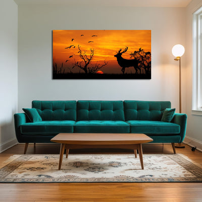 AUTO-MOCKUP ROOM | Deer in the Sunset