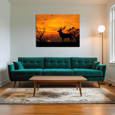 AUTO-MOCKUP ROOM | Deer in the Sunset