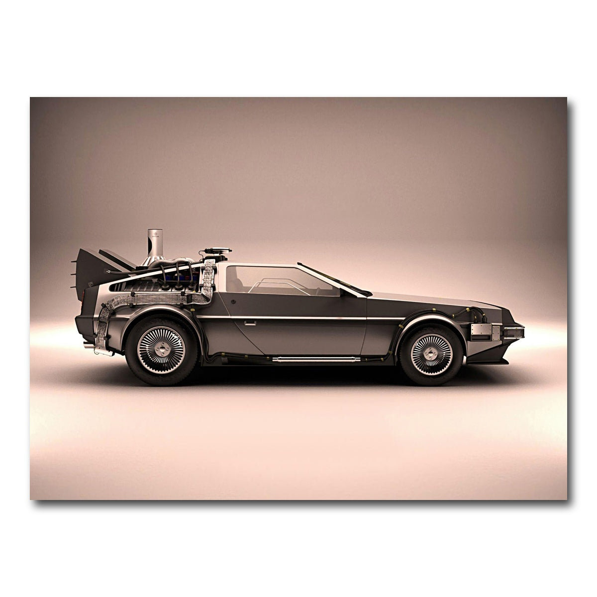 AUTO-MOCKUP WHITE | Delorean | 1 Piece | Gallery Wrap Canvas | group=4x3