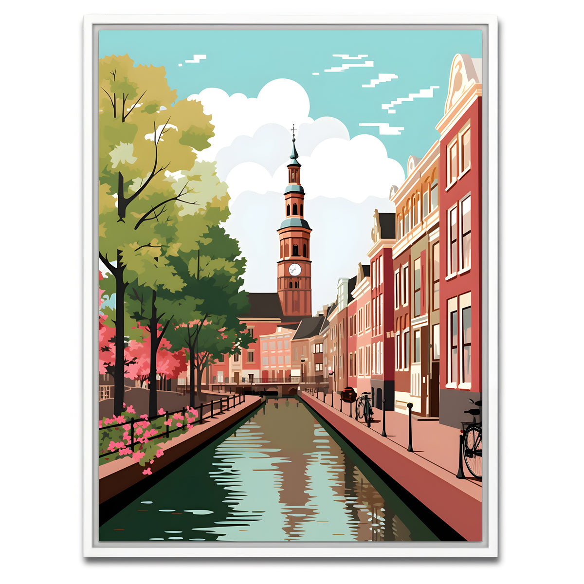AUTO-MOCKUP WHITE | Denmark - Copenhagen | 1 Piece | White Framed Canvas | group=3x4