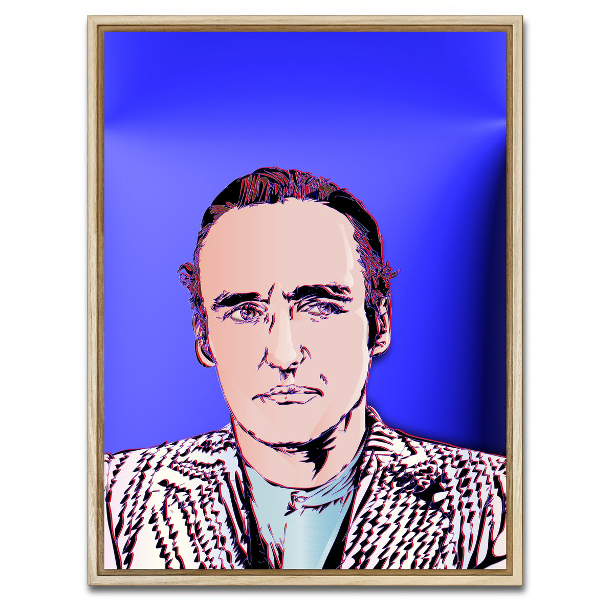 AUTO-MOCKUP WHITE | Dennis Hopper | 1 Piece | Natural Framed Canvas | group=3x4