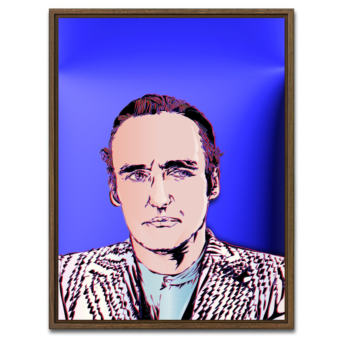 AUTO-MOCKUP WHITE | Dennis Hopper | 1 Piece | Walnut Framed Canvas | group=3x4