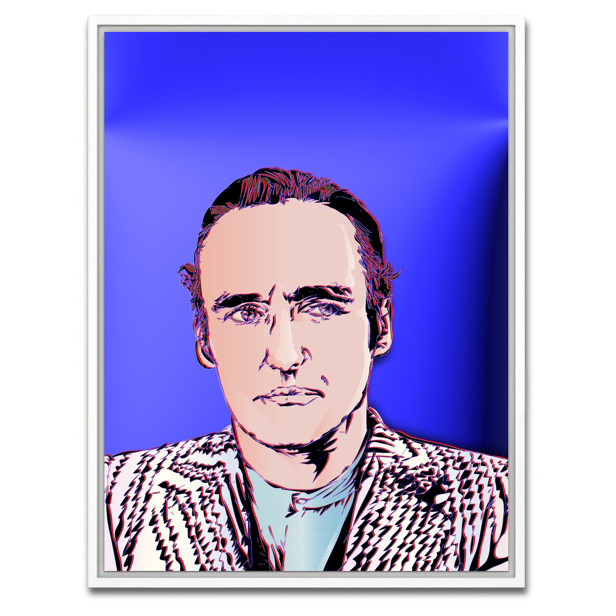AUTO-MOCKUP WHITE | Dennis Hopper | 1 Piece | White Framed Canvas | group=3x4