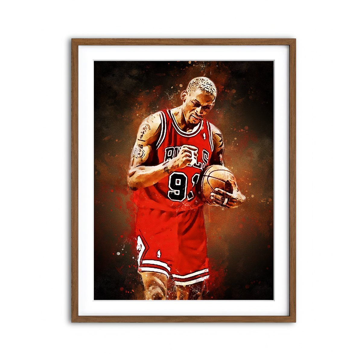 Framed Print 3x4 Walnut