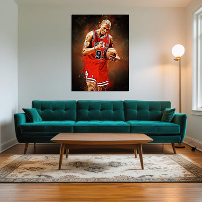 AUTO-MOCKUP ROOM | Dennis Rodman Painting