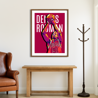 AUTO-MOCKUP ROOM | Dennis Rodman Wall Art