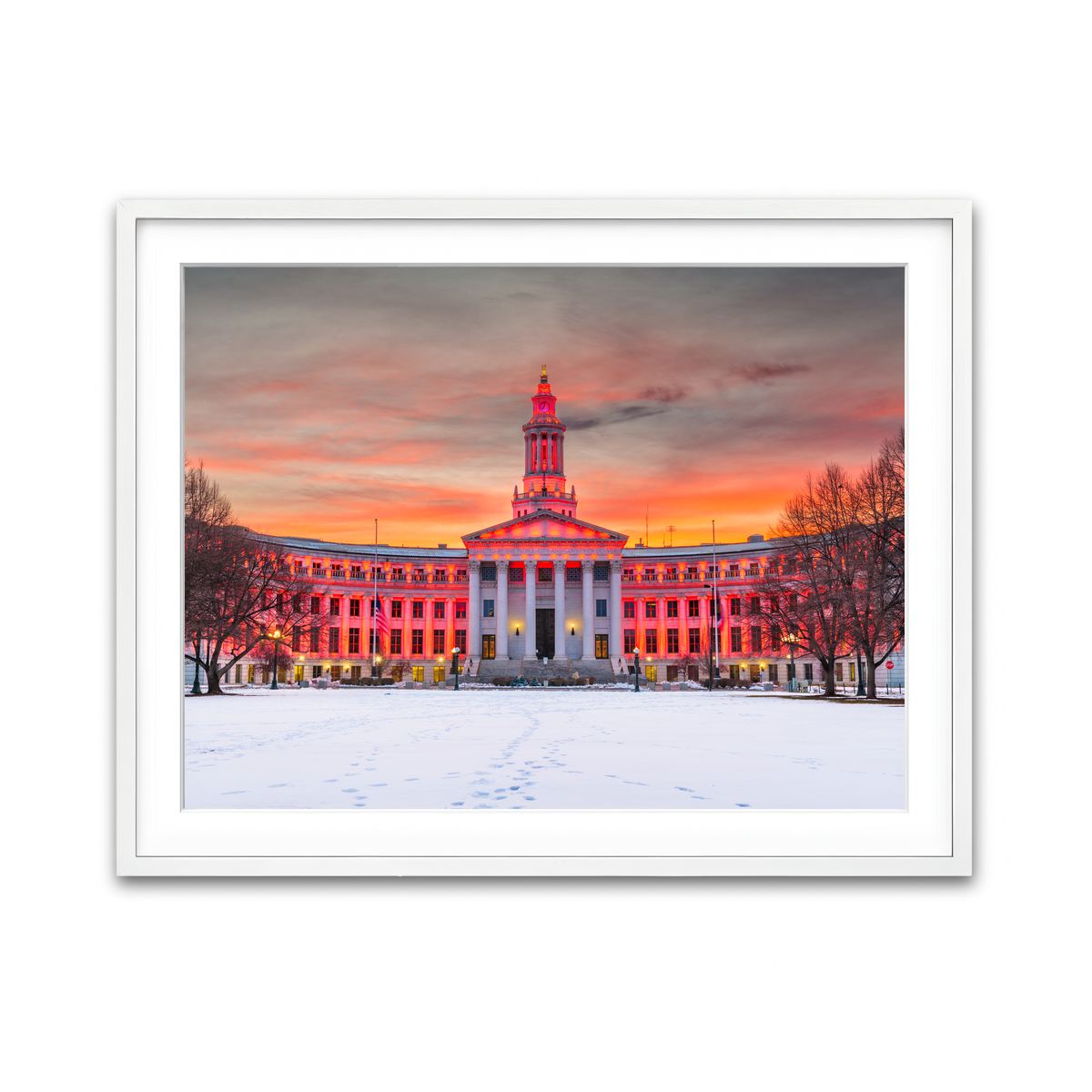 Framed Print 4x3 White