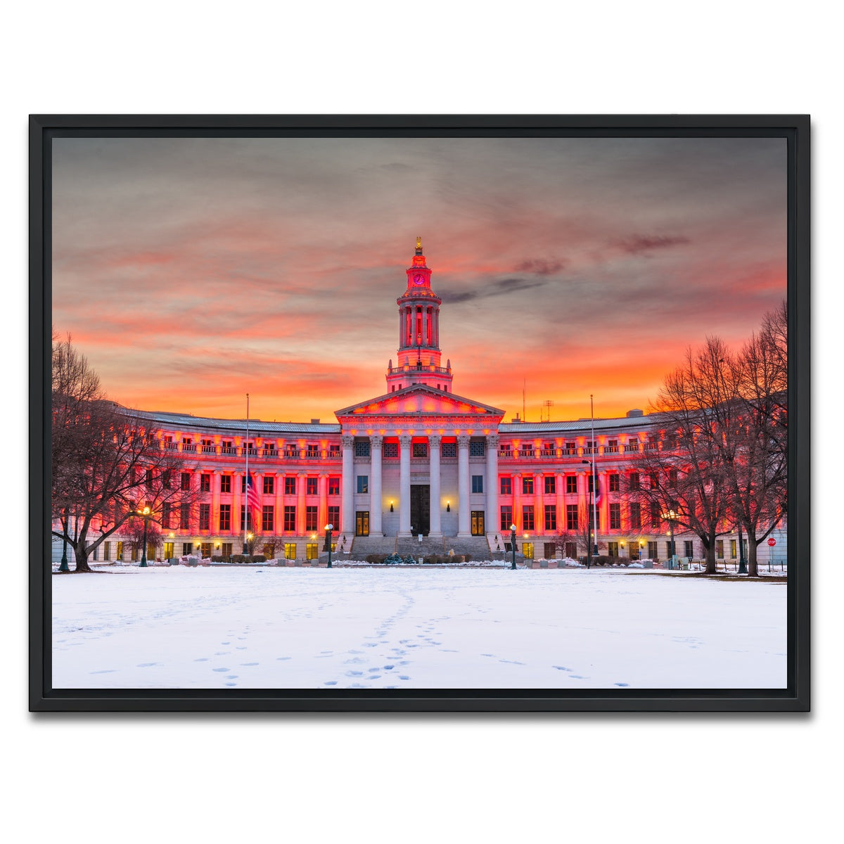 AUTO-MOCKUP WHITE | Denver County | 1 Piece | Black Framed Canvas | group=4x3