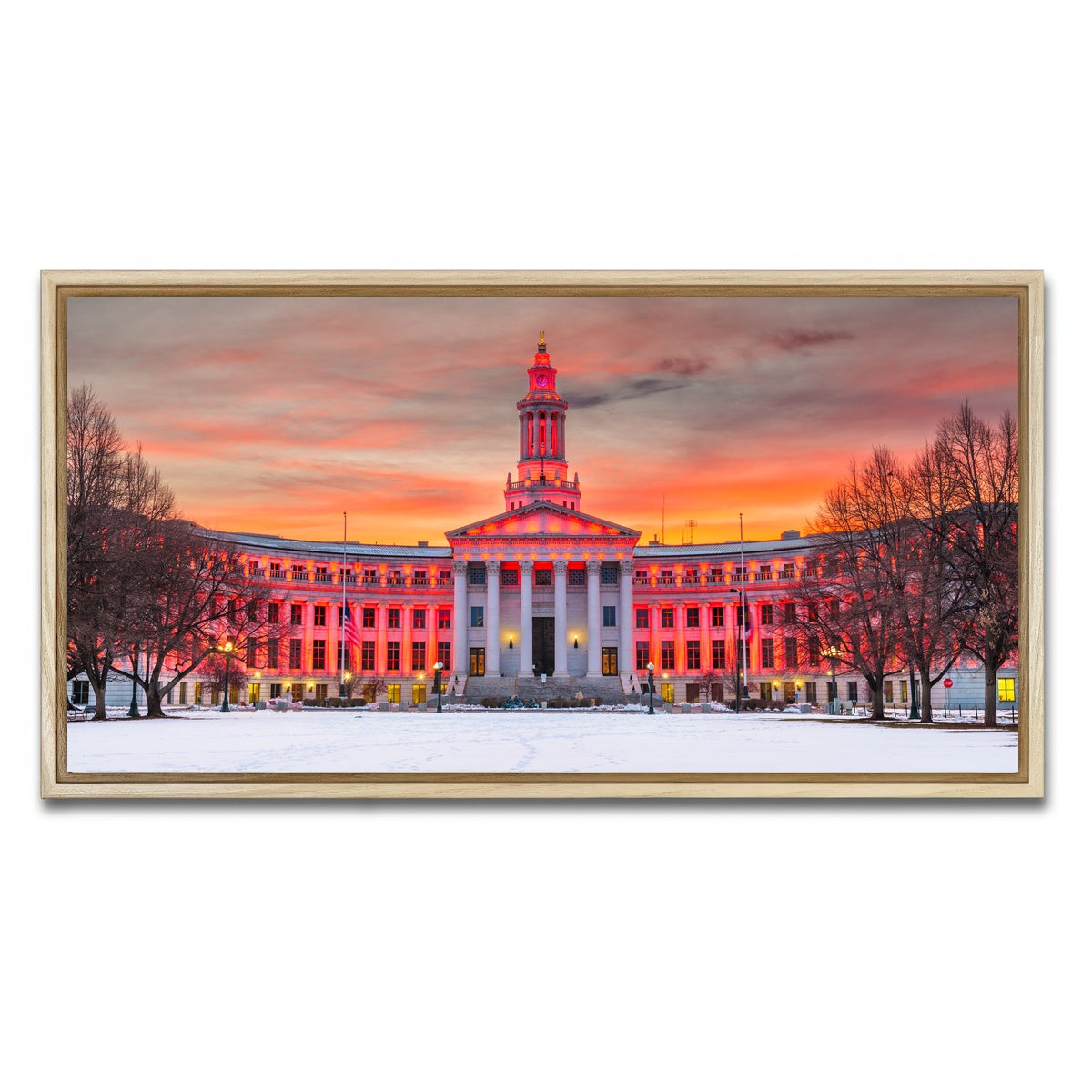 AUTO-MOCKUP WHITE | Denver County | 1 Piece | Natural Framed Canvas | group=2x1
