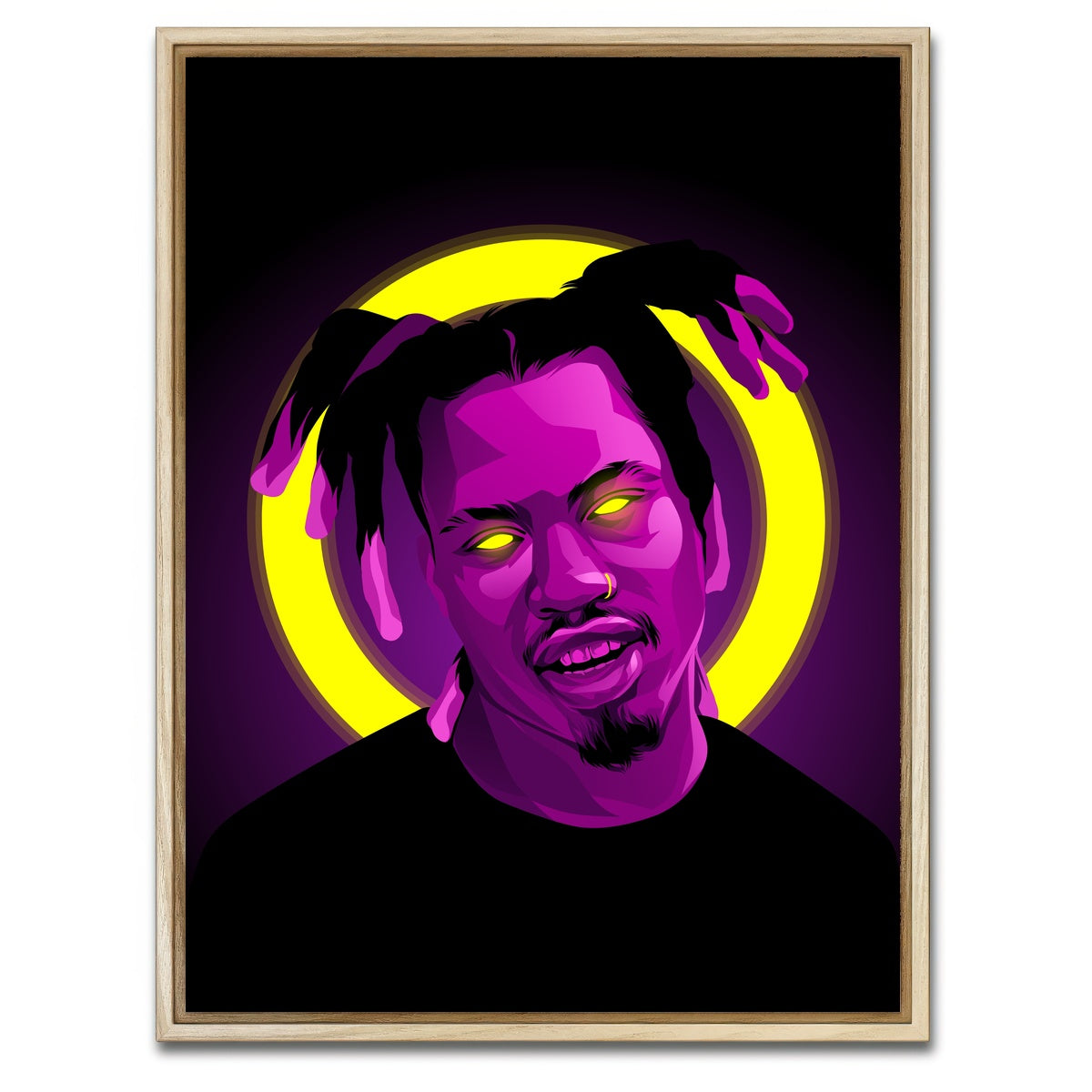AUTO-MOCKUP WHITE | Denzel Curry | 1 Piece | Natural Framed Canvas | group=3x4
