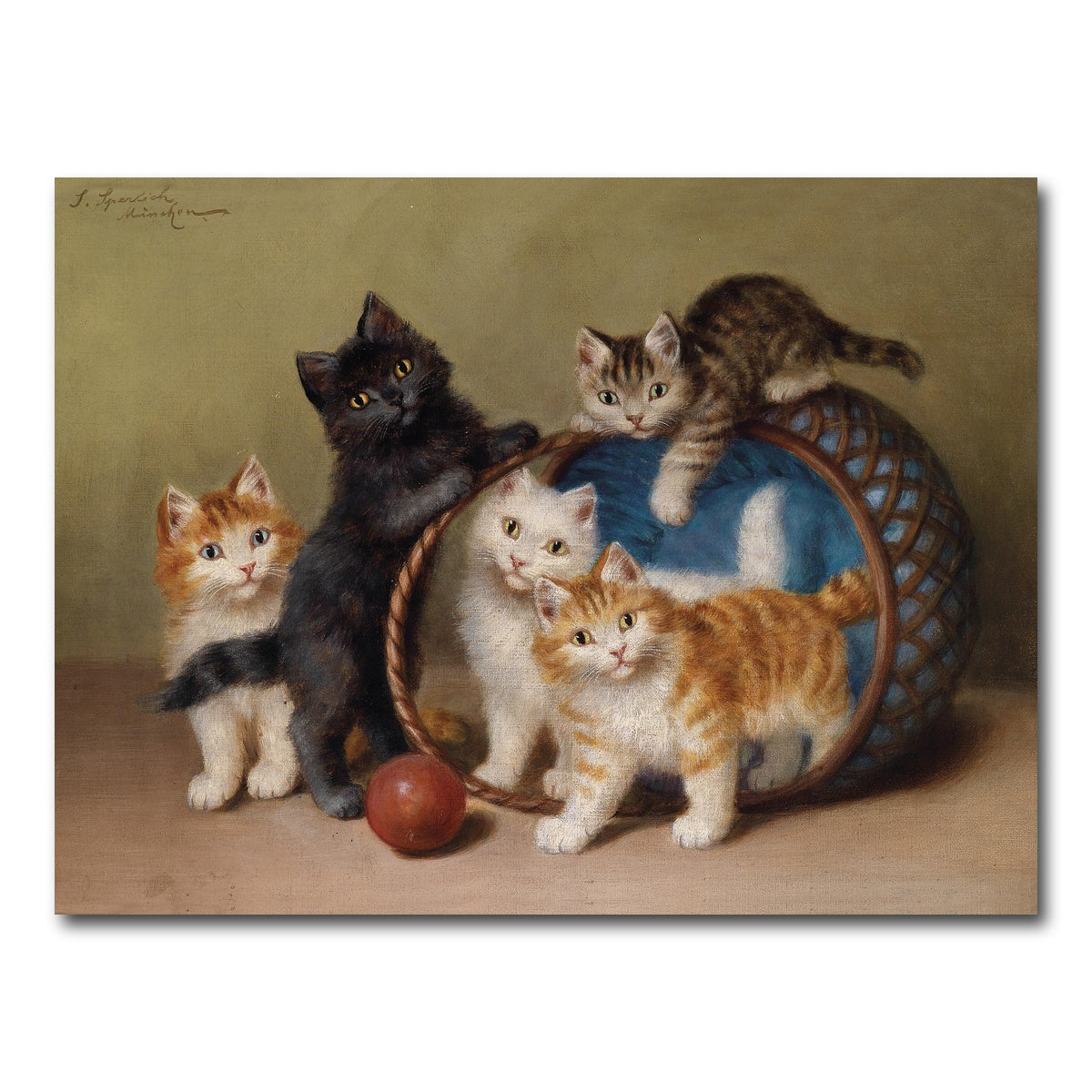 AUTO-MOCKUP WHITE | Der Rote Ball | 1 Piece | Gallery Wrap Canvas | group=4x3