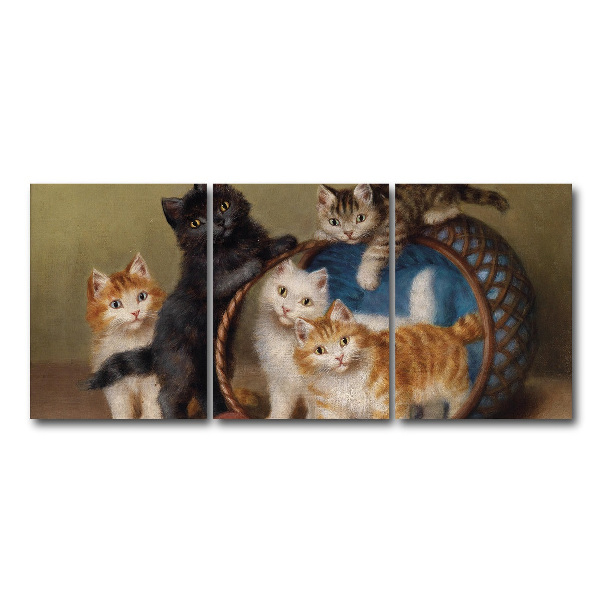 AUTO-MOCKUP WHITE | Der Rote Ball | 3 Piece | Gallery Wrap Canvas | group=18x24