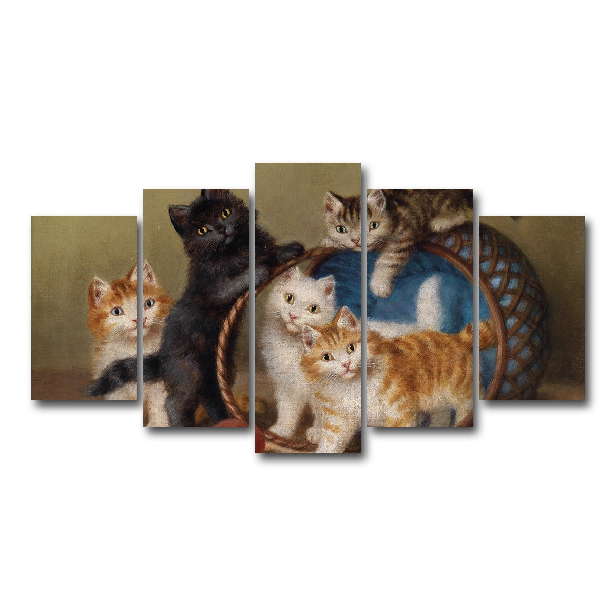 AUTO-MOCKUP WHITE | Der Rote Ball | 5 Piece | Gallery Wrap Canvas | group=5_normal