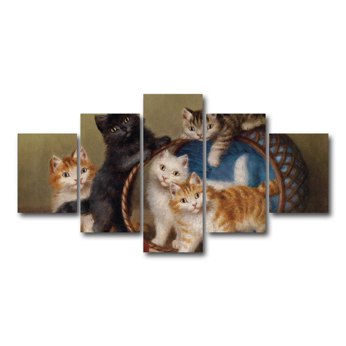 AUTO-MOCKUP WHITE | Der Rote Ball | 5 Piece | Gallery Wrap Canvas | group=5_short