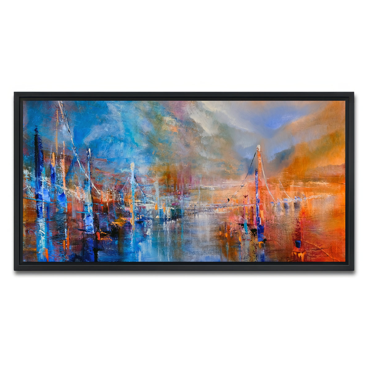 AUTO-MOCKUP WHITE | Der Weg | 1 Piece | Black Framed Canvas | group=2x1