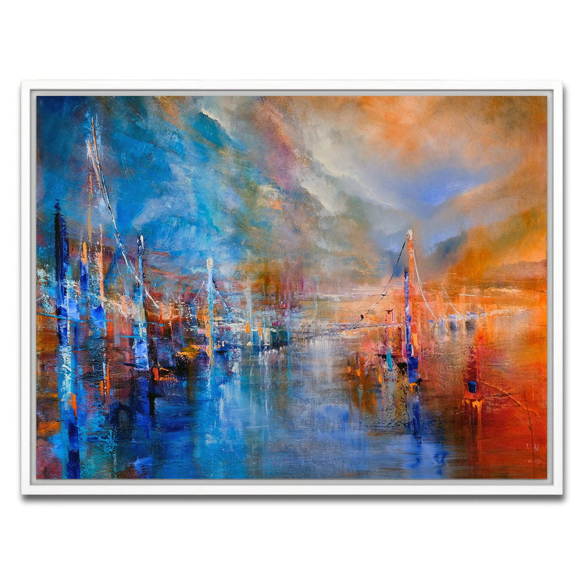 AUTO-MOCKUP WHITE | Der Weg | 1 Piece | White Framed Canvas | group=4x3