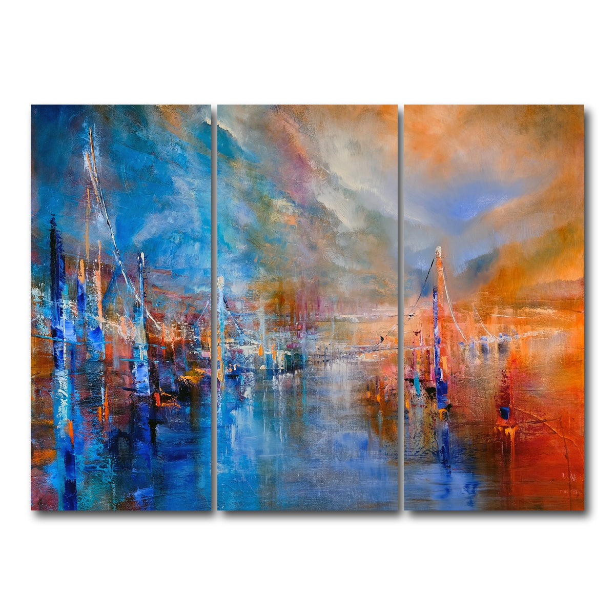 AUTO-MOCKUP WHITE | Der Weg | 3 Piece | Gallery Wrap Canvas | group=8x18