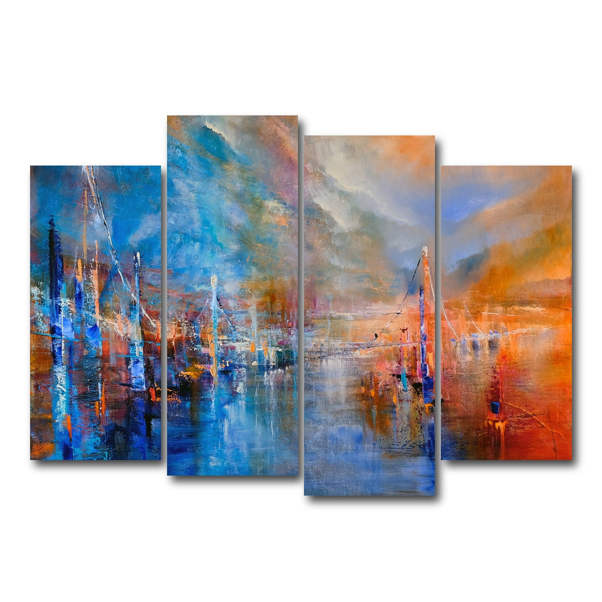 AUTO-MOCKUP WHITE | Der Weg | 4 Piece | Gallery Wrap Canvas | group=4_normal