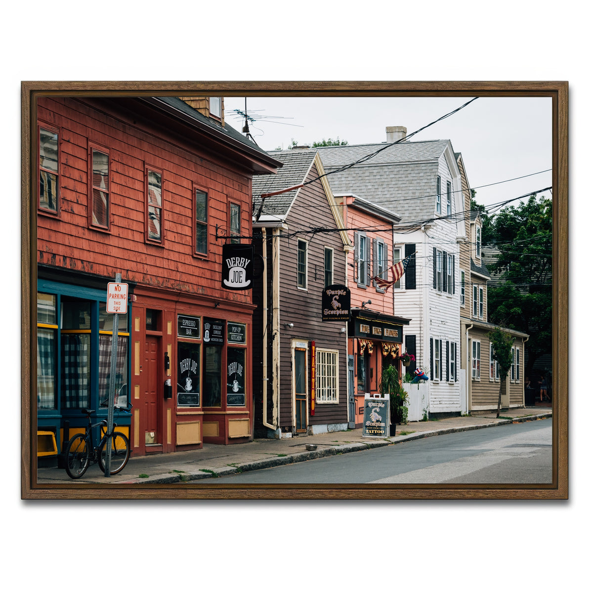 AUTO-MOCKUP WHITE | Derby Street - Salem | 1 Piece | Walnut Framed Canvas | group=4x3