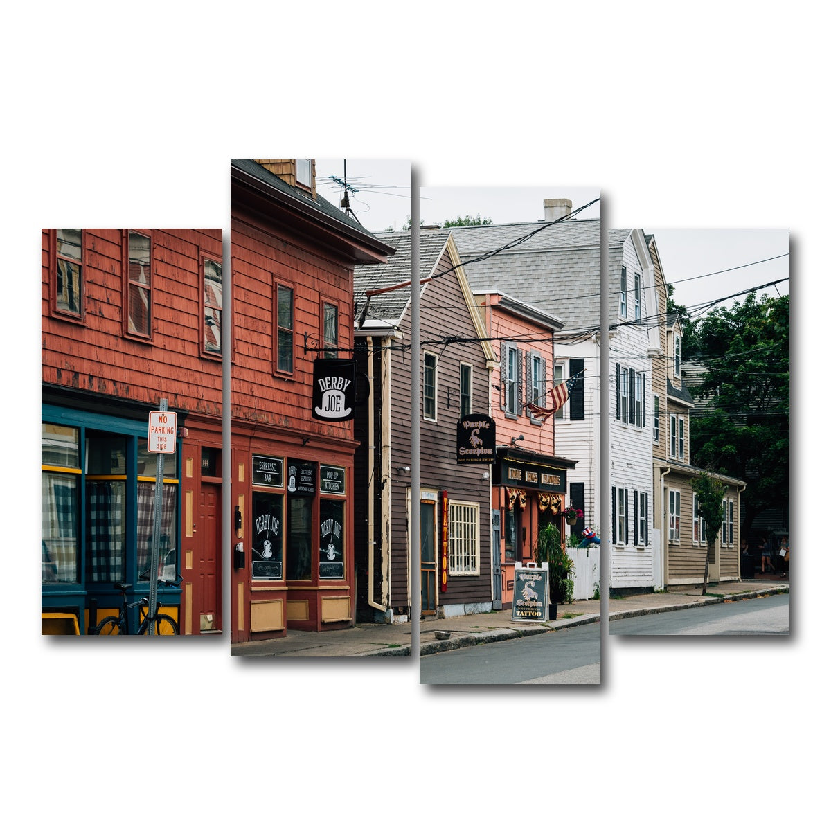 AUTO-MOCKUP WHITE | Derby Street - Salem | 4 Piece | Gallery Wrap Canvas | group=4_normal