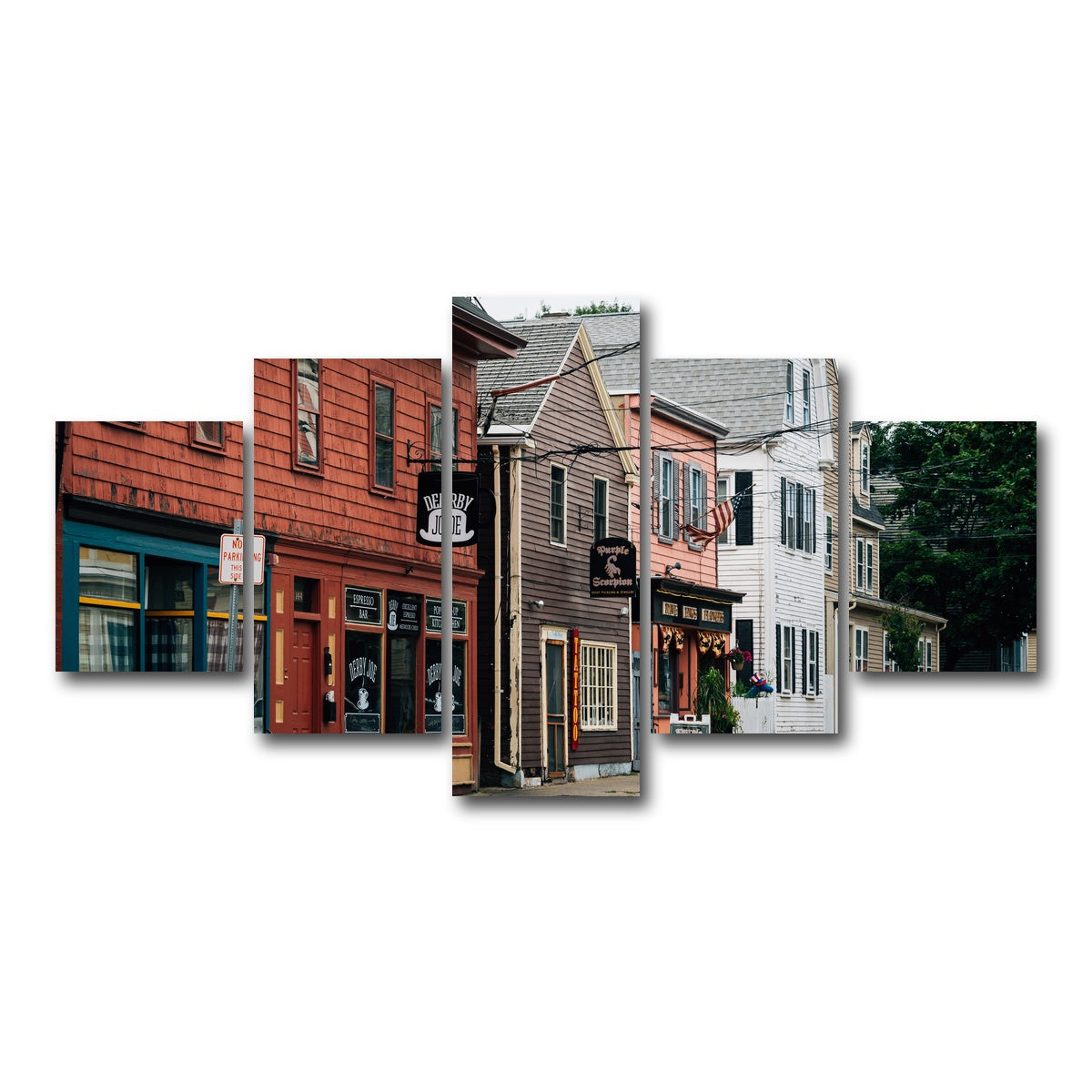 AUTO-MOCKUP WHITE | Derby Street - Salem | 5 Piece | Gallery Wrap Canvas | group=5_short