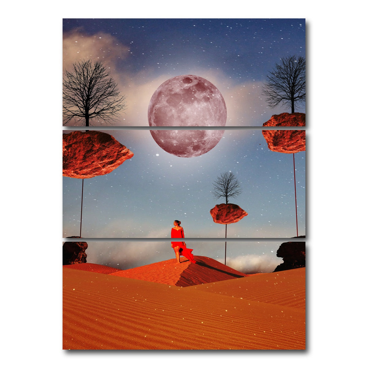 AUTO-MOCKUP WHITE | Desert | 3 Piece | Gallery Wrap Canvas | group=8x18_stacked