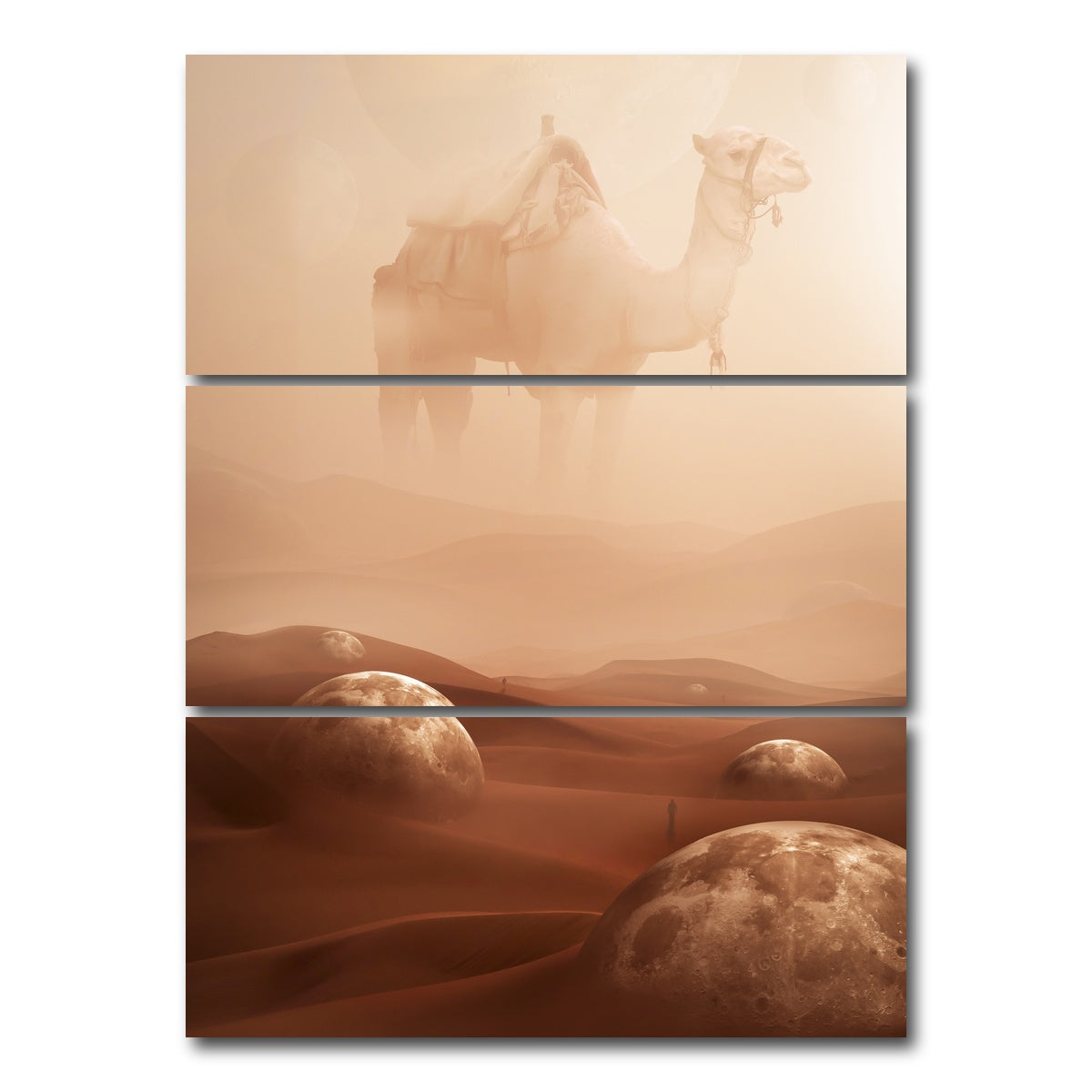AUTO-MOCKUP WHITE | Desert moons | 3 Piece | Gallery Wrap Canvas | group=8x18_stacked
