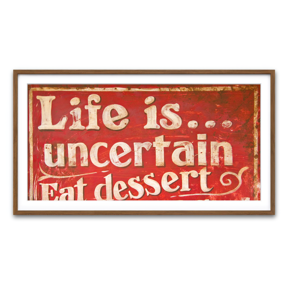 Framed Print 2x1 Walnut