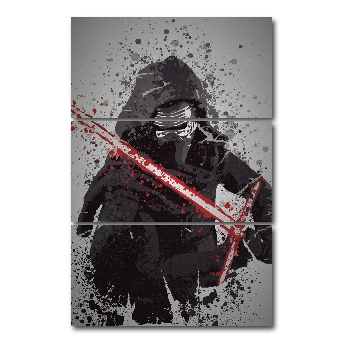 AUTO-MOCKUP WHITE | Destroy The Past | 3 Piece | Gallery Wrap Canvas | group=12x24_stacked