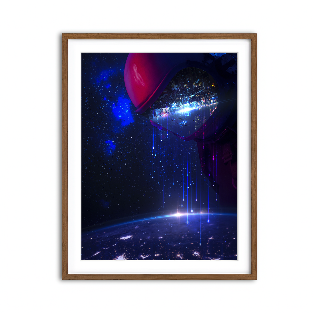 Framed Print 3x4 Walnut