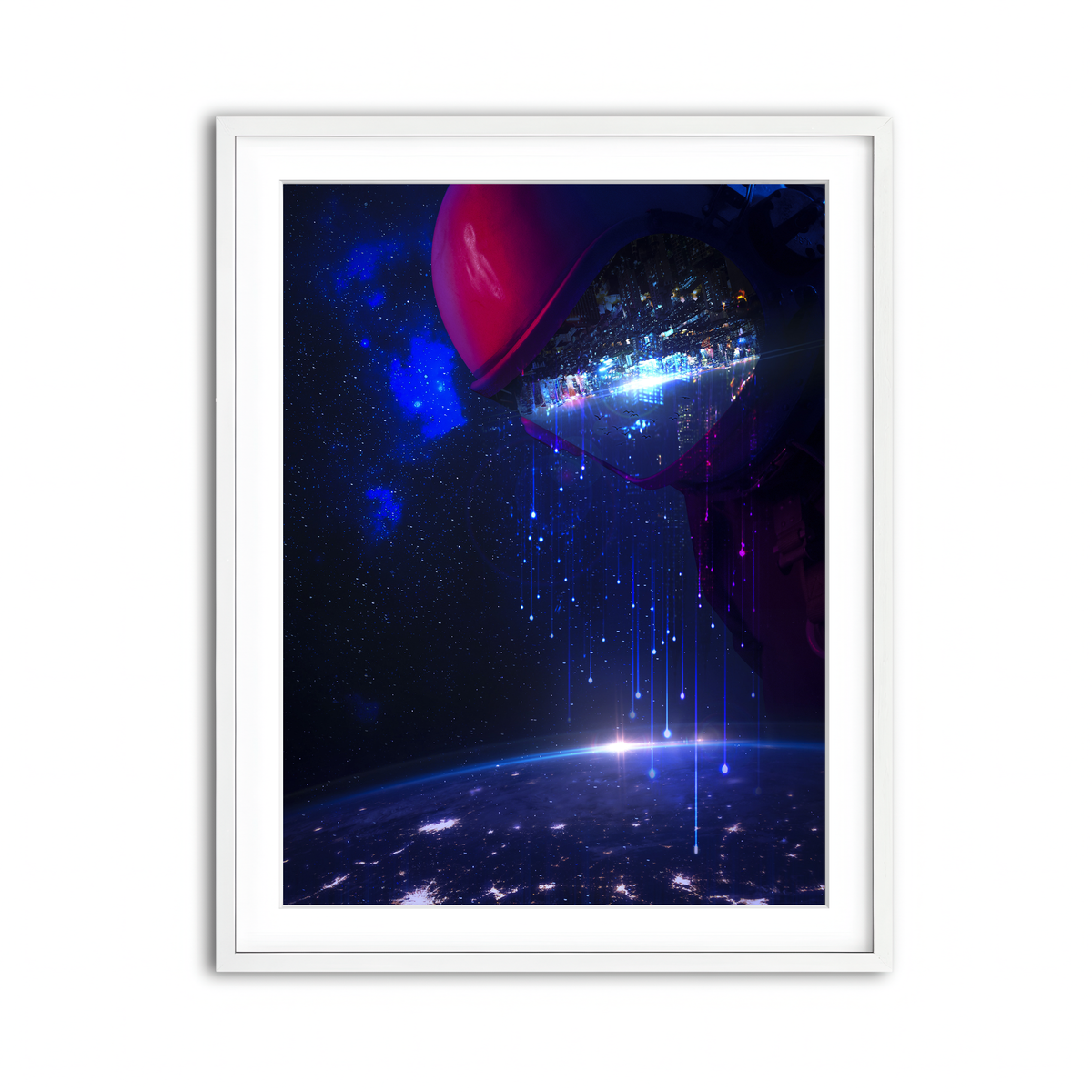 Framed Print 3x4 White