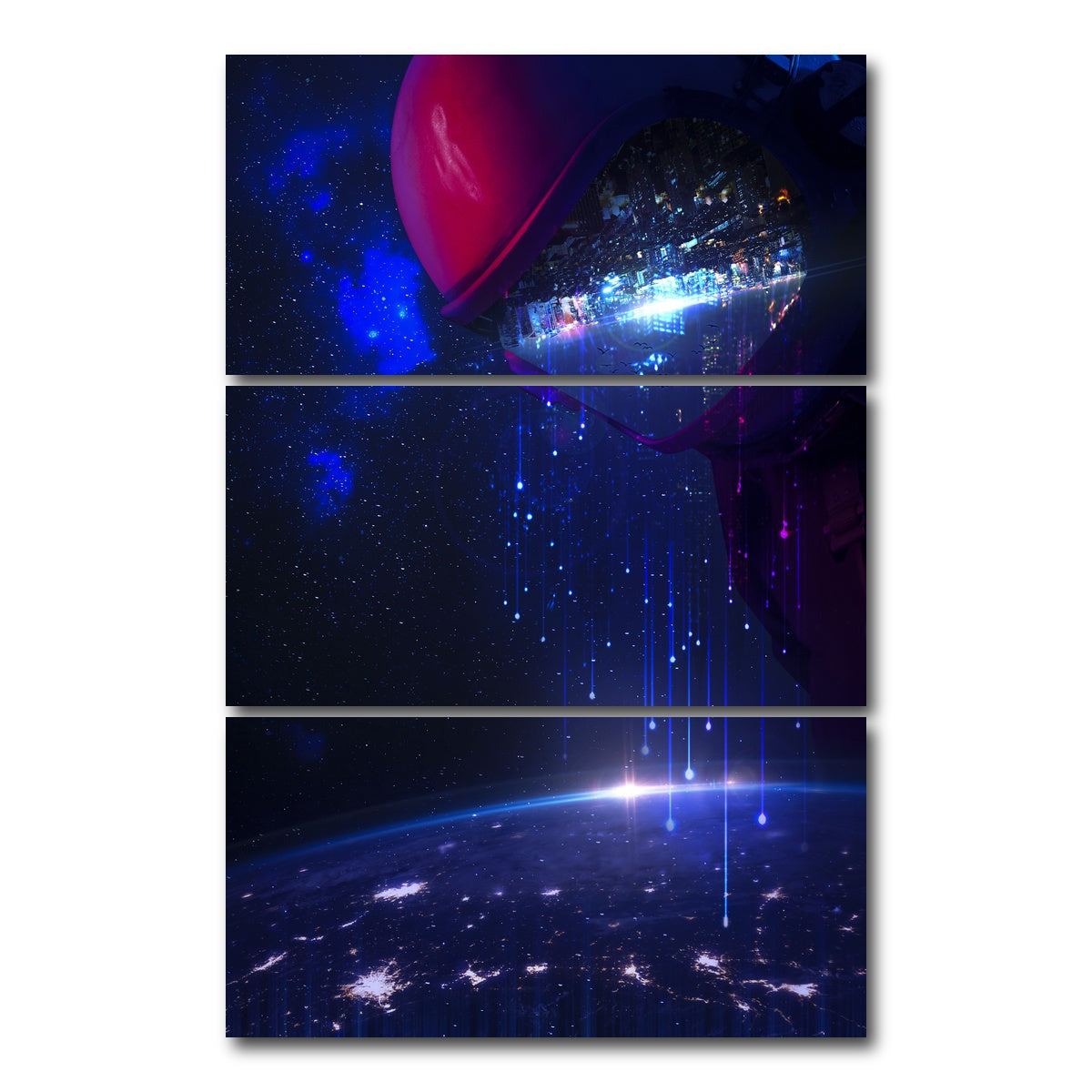 AUTO-MOCKUP WHITE | Destroyed | 3 Piece | Gallery Wrap Canvas | group=12x24_stacked