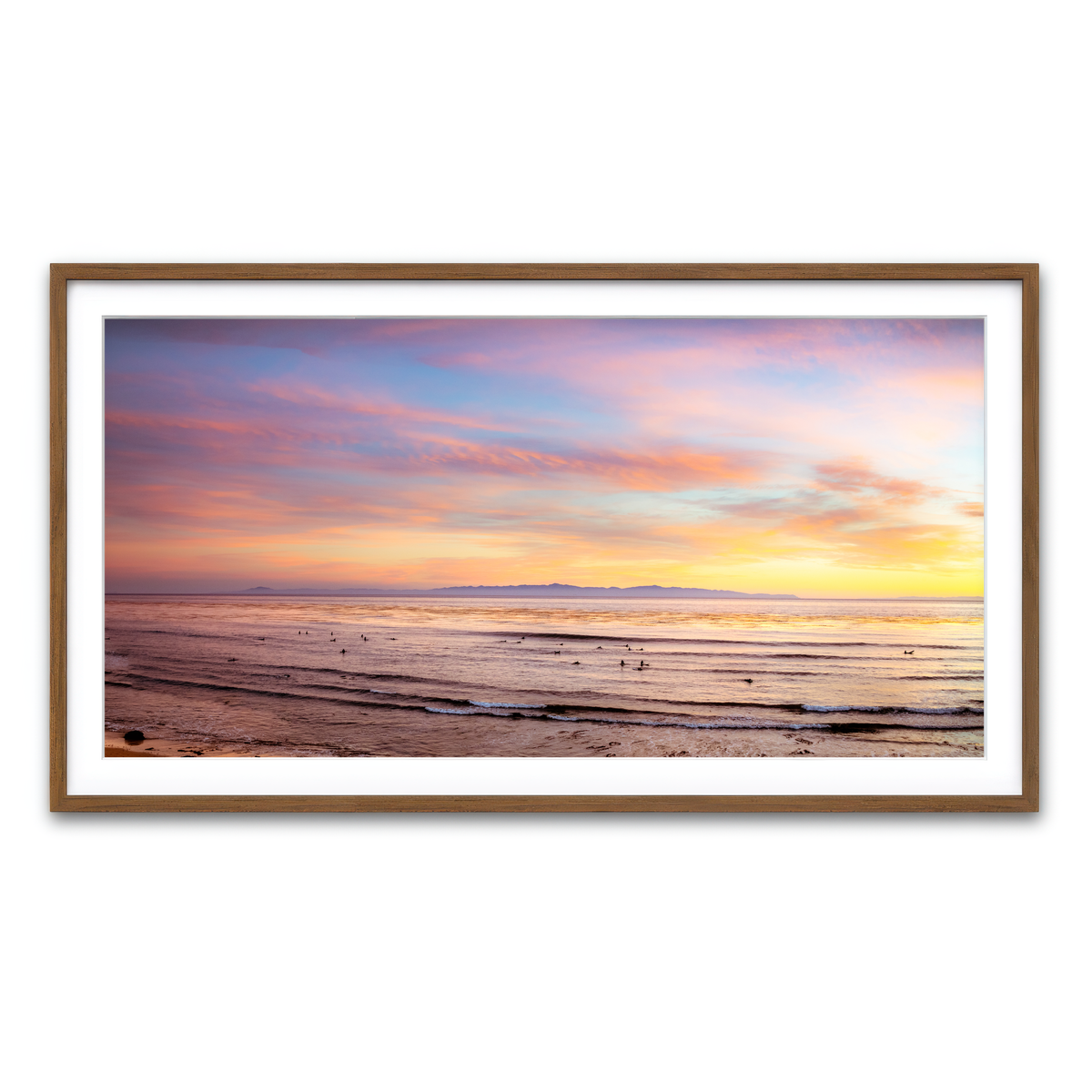 Framed Print 2x1 Walnut