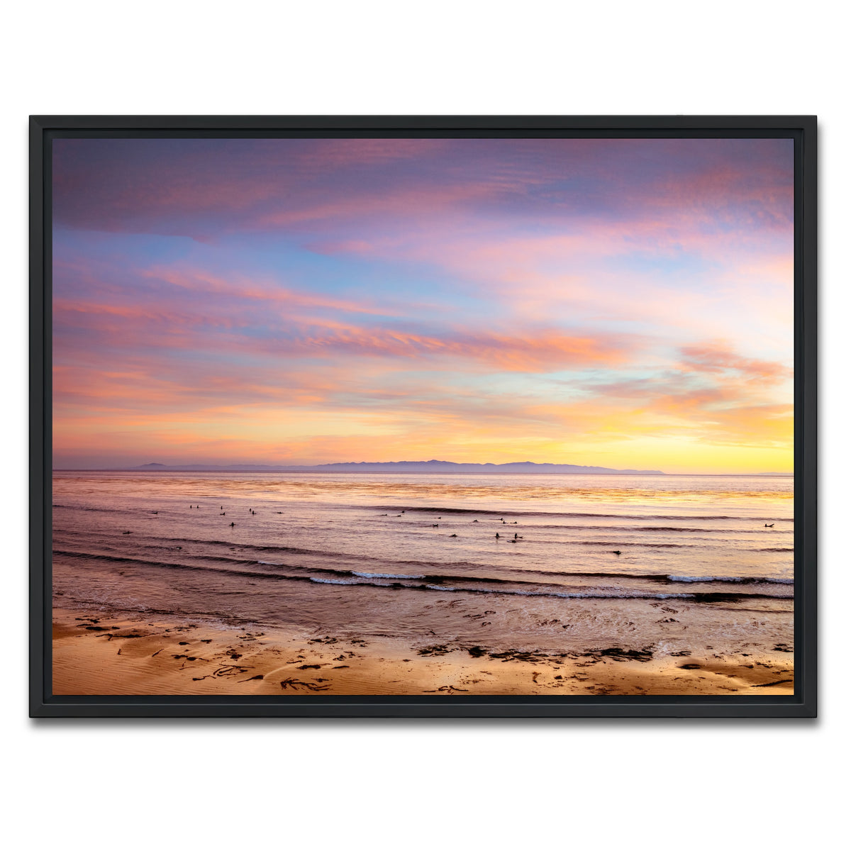 AUTO-MOCKUP WHITE | Devereux Sunset | 1 Piece | Black Framed Canvas | group=4x3