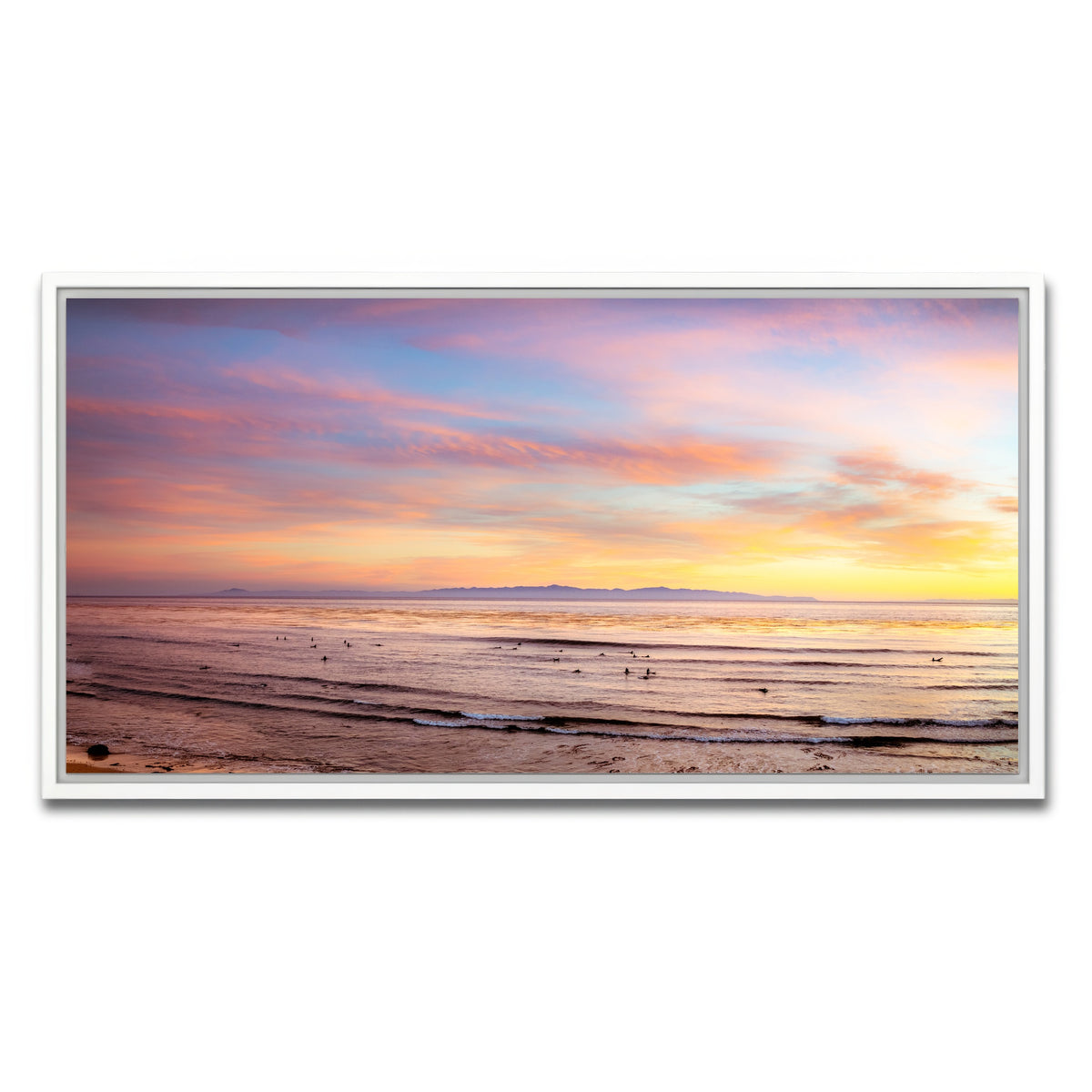 AUTO-MOCKUP WHITE | Devereux Sunset | 1 Piece | White Framed Canvas | group=2x1