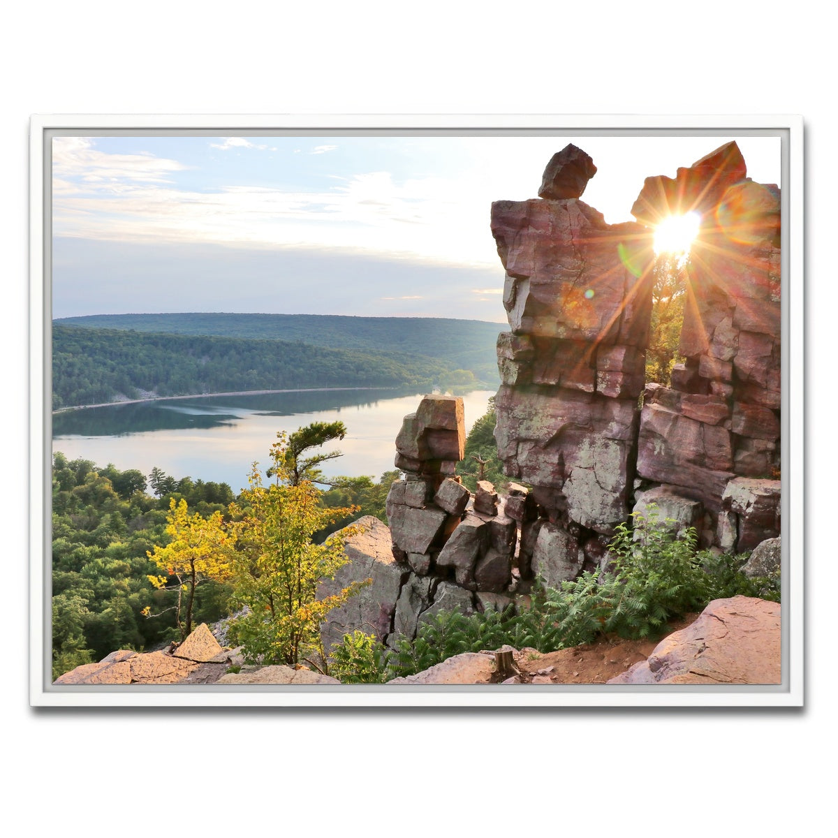 AUTO-MOCKUP WHITE | Devil's Lake State Park | 1 Piece | White Framed Canvas | group=4x3