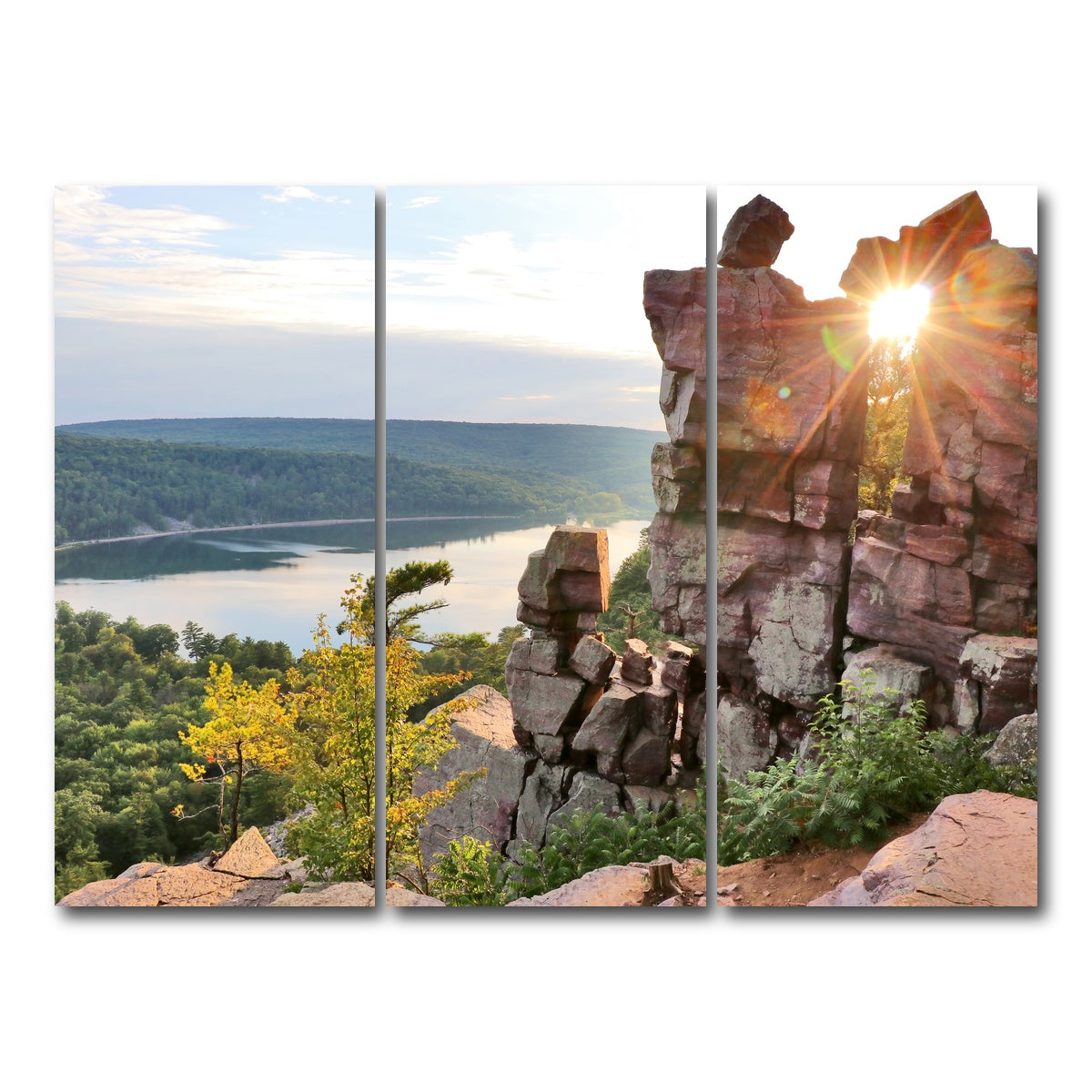 AUTO-MOCKUP WHITE | Devil's Lake State Park | 3 Piece | Gallery Wrap Canvas | group=8x18