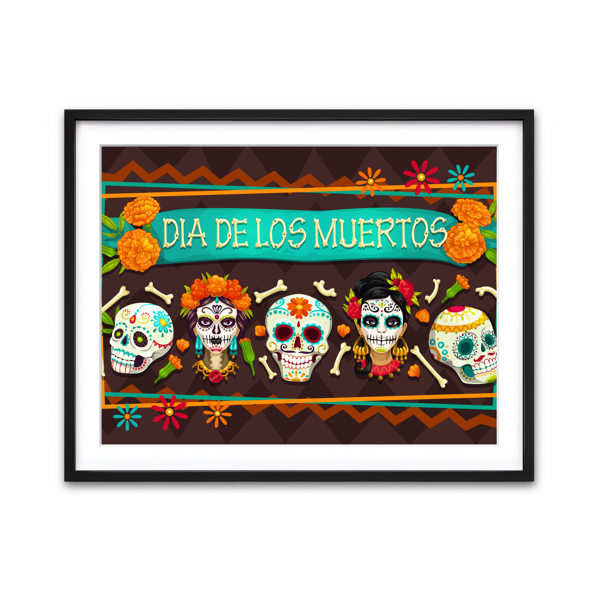 Framed Print 4x3 Black